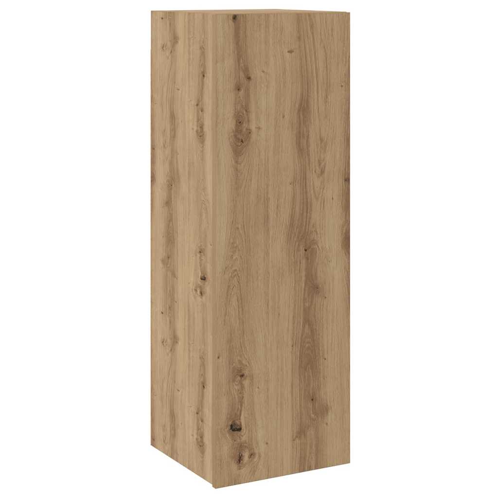 Tv-meubelset Wandgemonteerd 6 pcs Artisan Eiken Bewerkt hout is nu te koop bij PeponiXL, paradijselijk wonen!