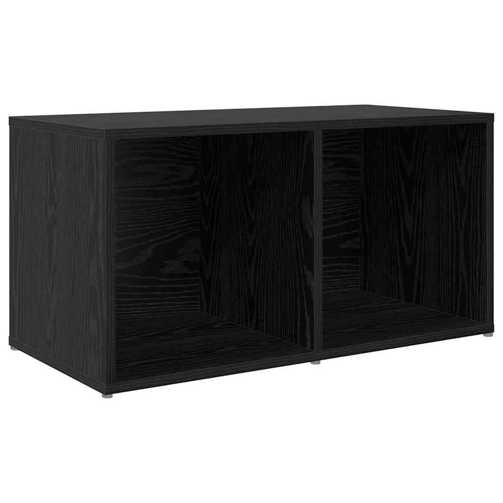 TV-kast set Wandgemonteerd 8 pcs Zwart Eiken Bewerkt hout is nu te koop bij PeponiXL, paradijselijk wonen!