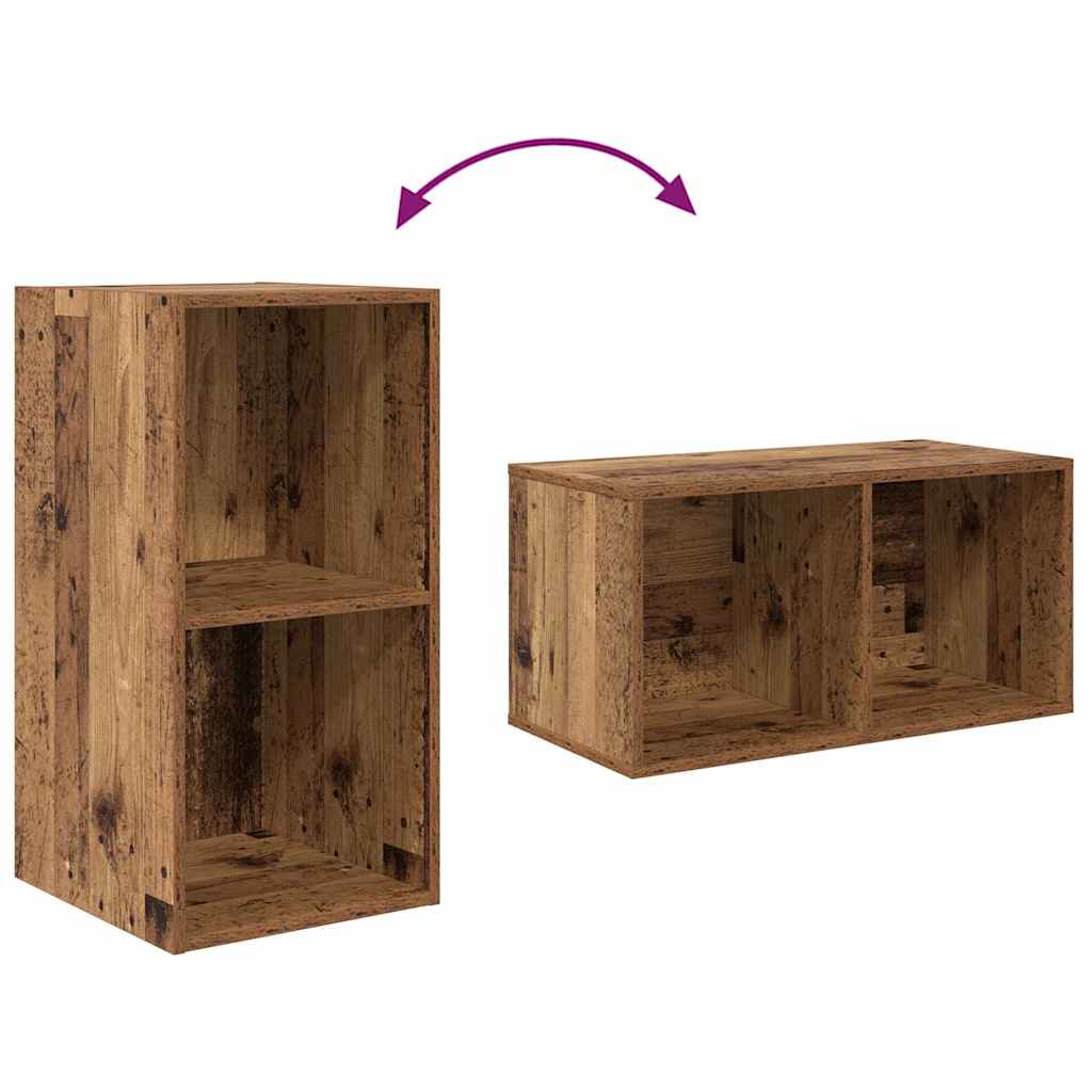 Tv-meubelset Wandgemonteerd 4 pcs Oud Hout Bewerkt hout is nu te koop bij PeponiXL, paradijselijk wonen!