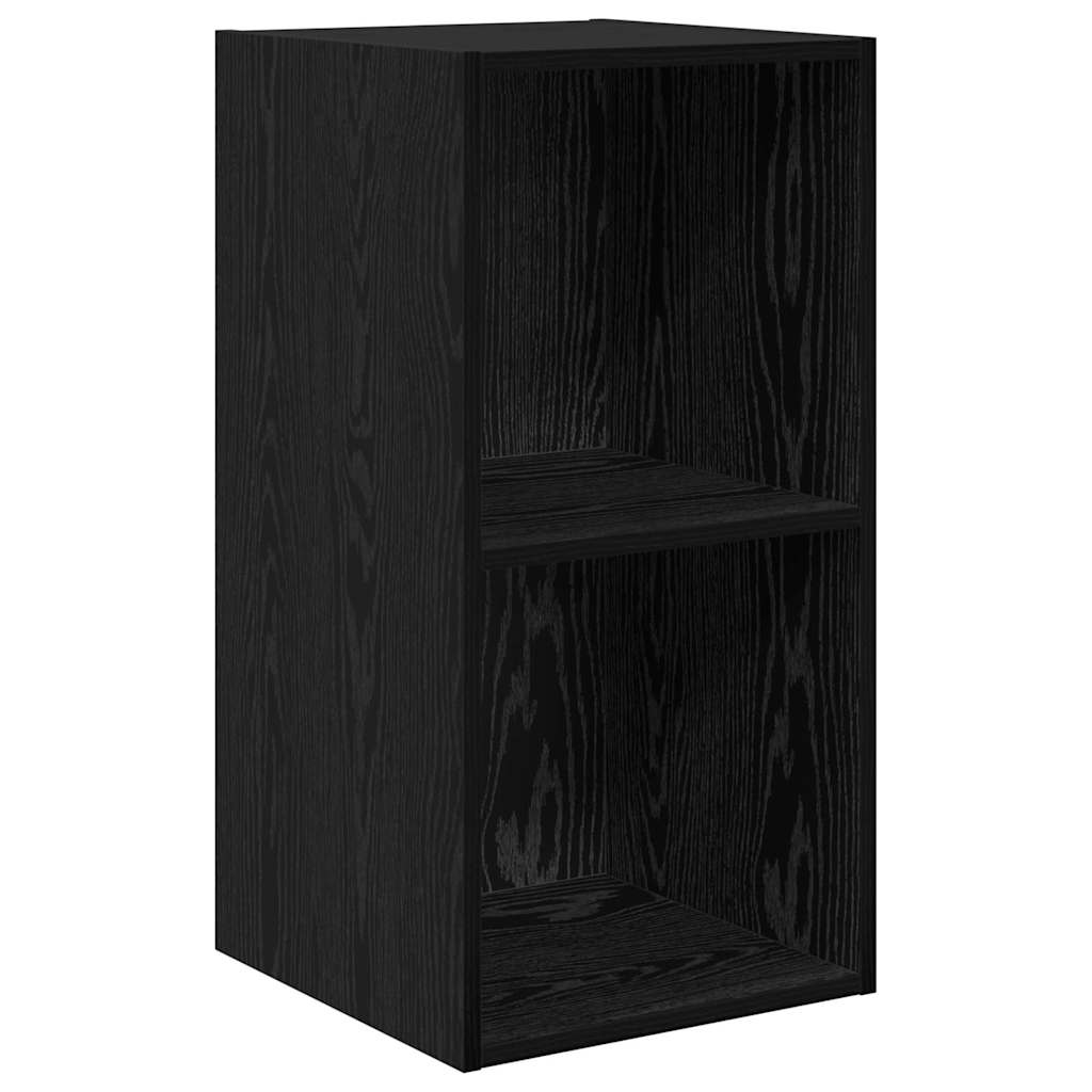 Tv-meubelset Wandgemonteerd 4 pcs Zwart Eiken Bewerkt hout is nu te koop bij PeponiXL, paradijselijk wonen!