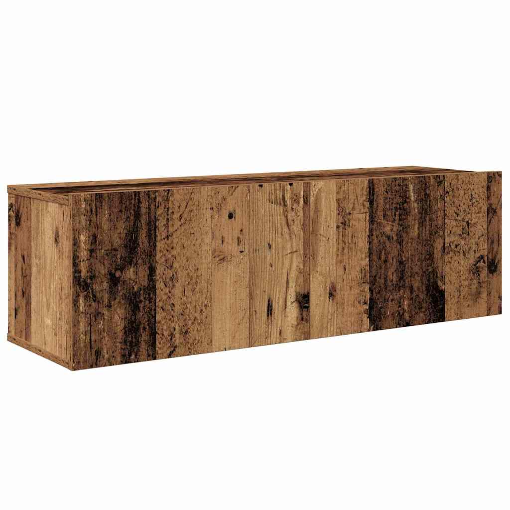 Tv-meubelset Wandgemonteerd 8 pcs Oud Hout Bewerkt hout is nu te koop bij PeponiXL, paradijselijk wonen!