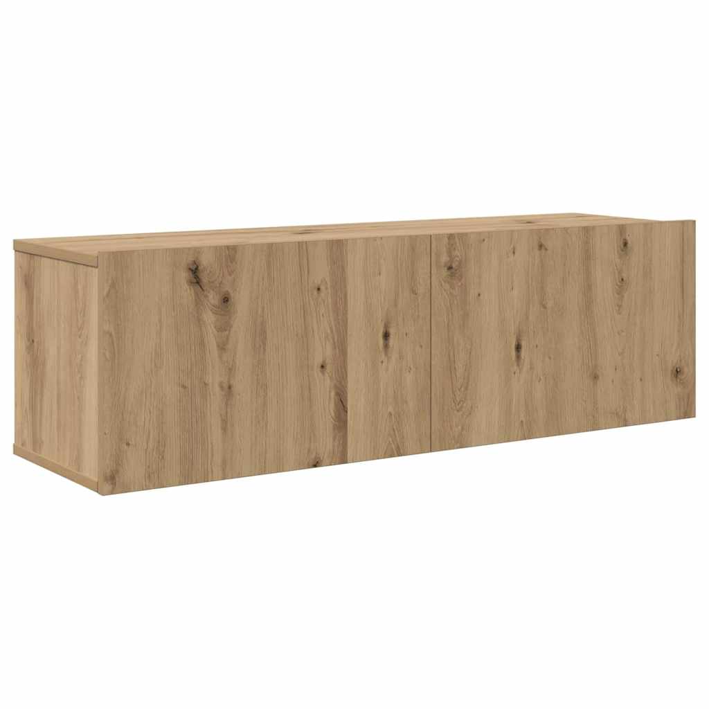 Tv-meubelset Wandgemonteerd 5 pcs Artisan Eiken Bewerkt hout is nu te koop bij PeponiXL, paradijselijk wonen!