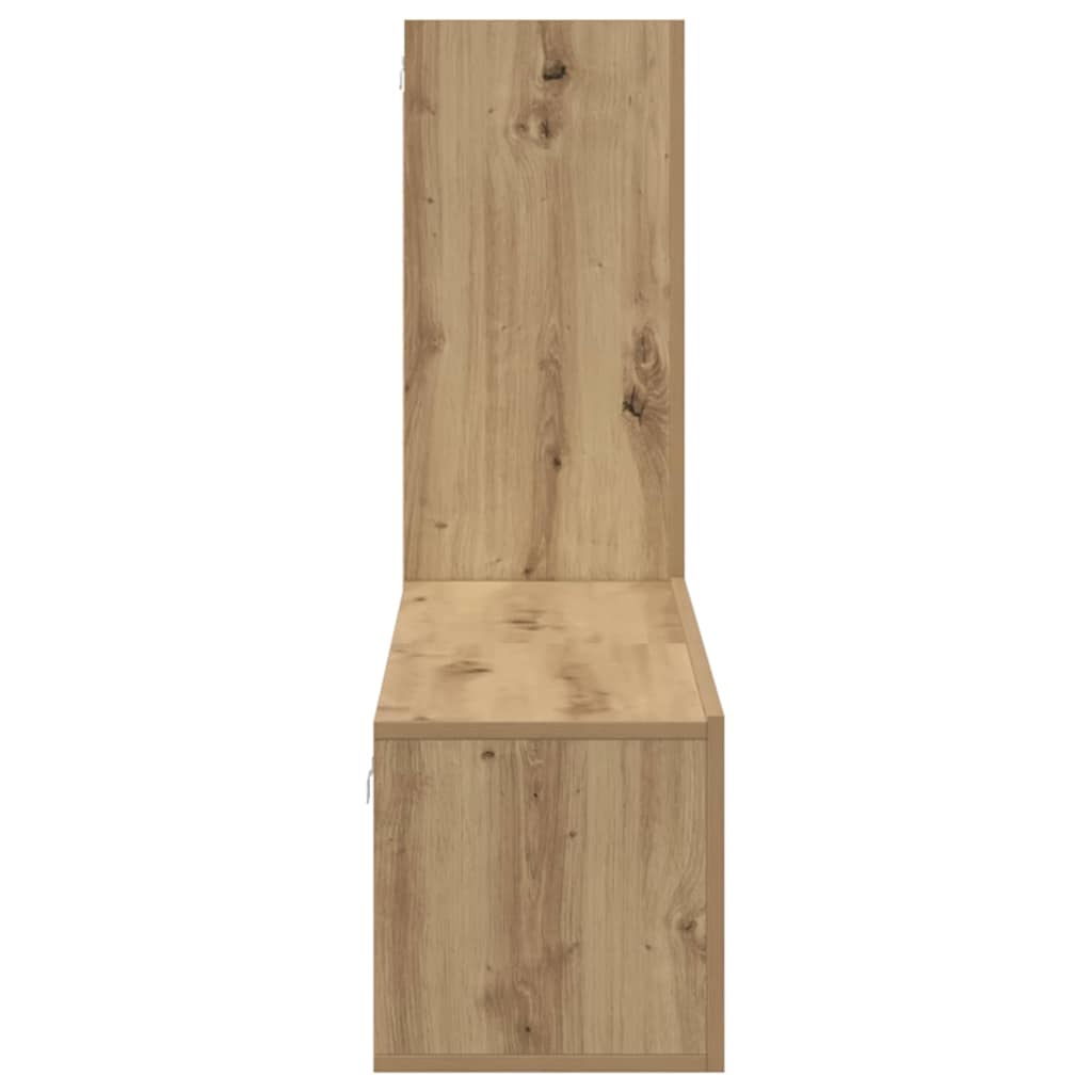 Tv-meubelset Wandgemonteerd 3 pcs Artisan Eiken Bewerkt hout is nu te koop bij PeponiXL, paradijselijk wonen!