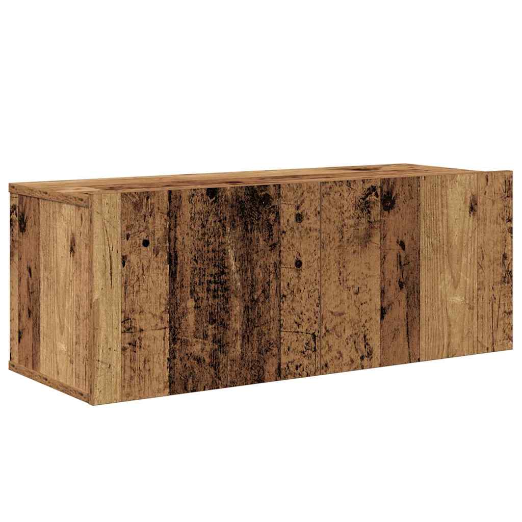Tv-meubelset Wandgemonteerd 5 pcs Oud Hout Bewerkt hout is nu te koop bij PeponiXL, paradijselijk wonen!