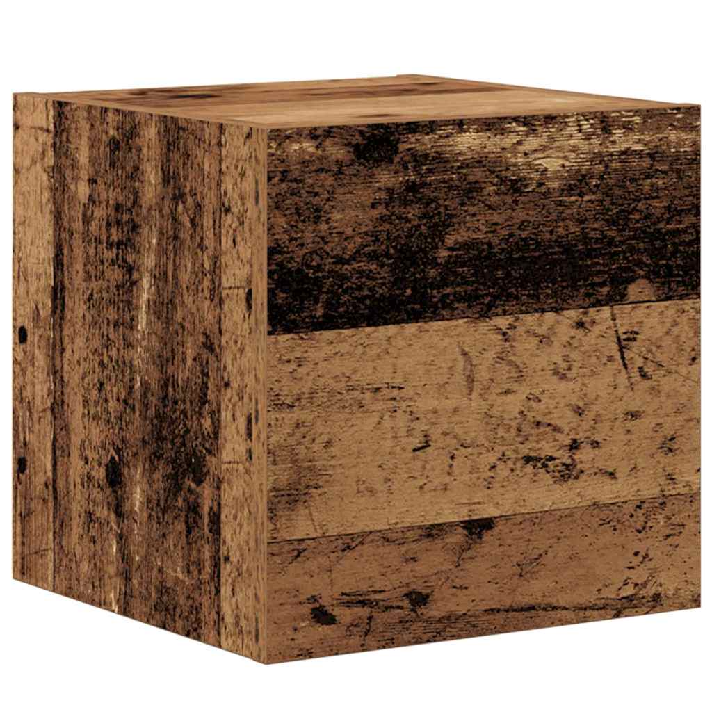 Tv-meubelset Wandgemonteerd 7 pcs Oud Hout Bewerkt hout is nu te koop bij PeponiXL, paradijselijk wonen!