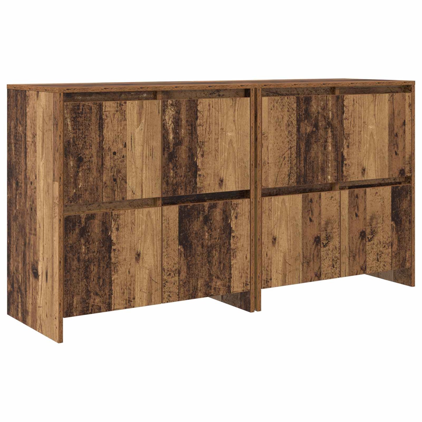 Dressoirs 2 pcs Oud hout 70 x 41 x 75 cm Bewerkt hout is nu te koop bij PeponiXL, paradijselijk wonen!