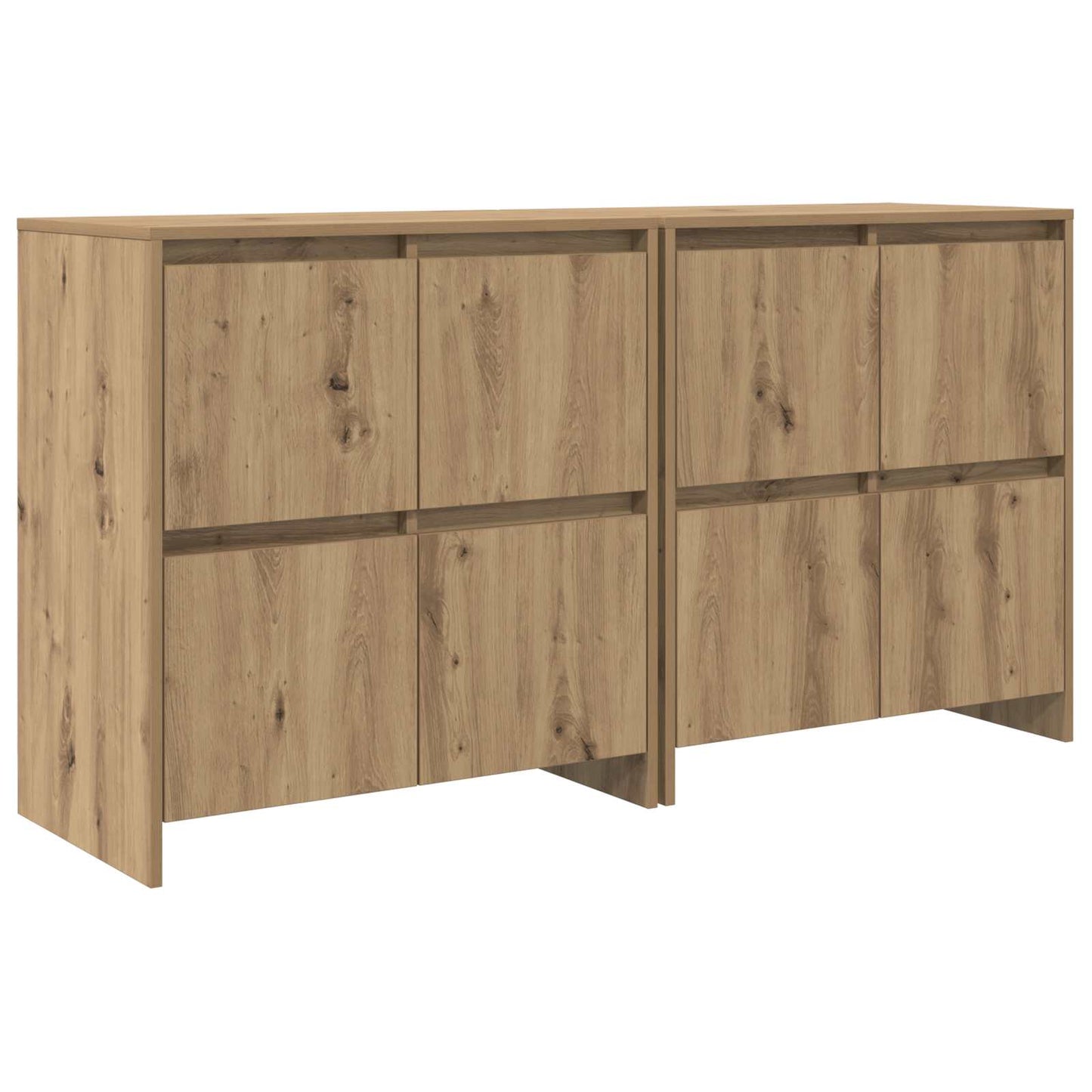 Dressoirs 2 pcs artisanaal eikenkleurig 70 x 41 x 75 cm is nu te koop bij PeponiXL, paradijselijk wonen!