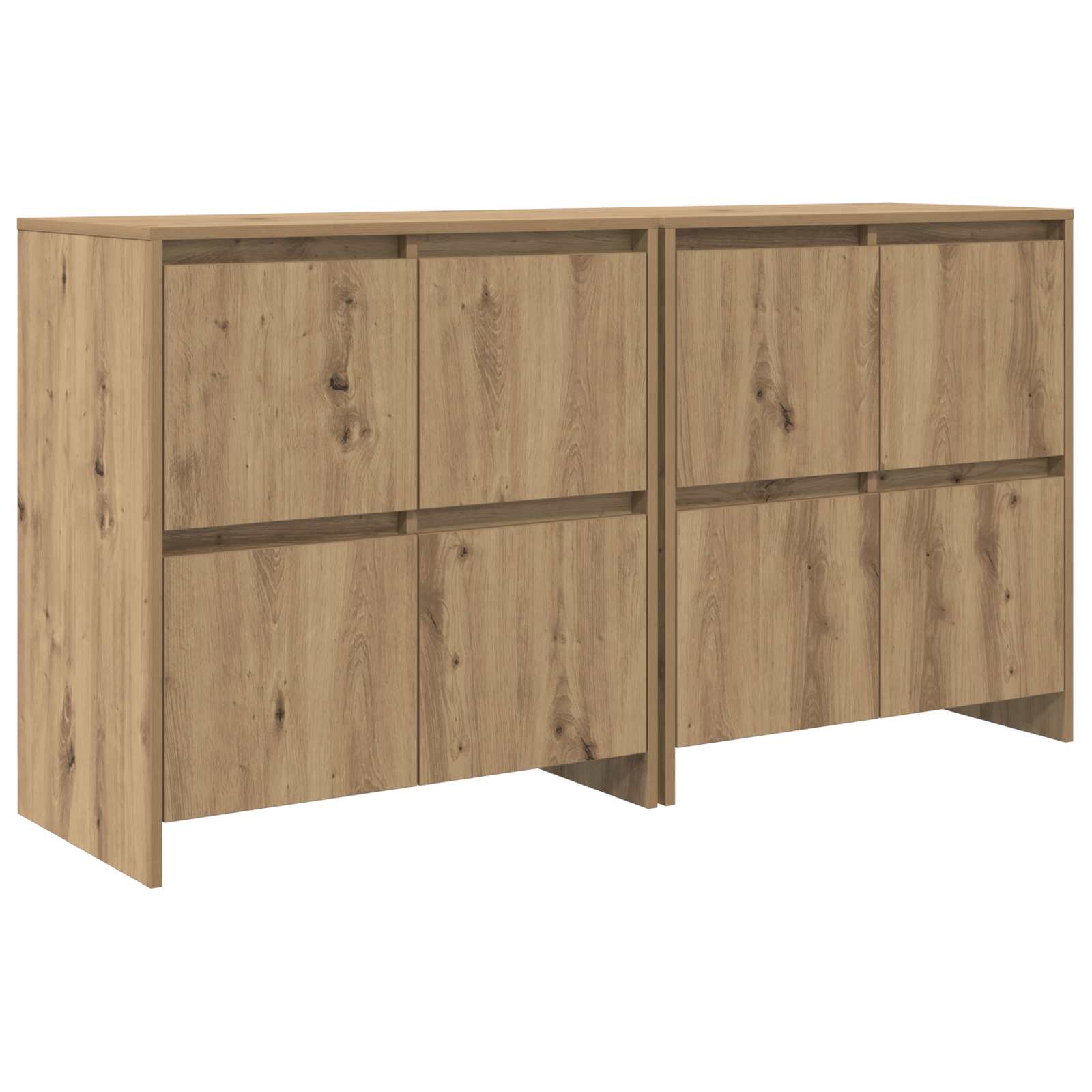 Dressoirs 2 pcs artisanaal eikenkleurig 70 x 41 x 75 cm is nu te koop bij PeponiXL, paradijselijk wonen!