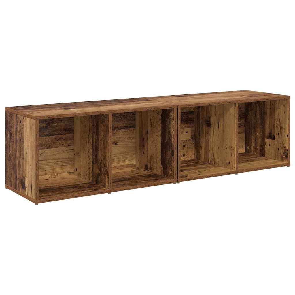 Tv-meubelset 2 pcs Oud Hout 37 x 35 x 72 cm Bewerkt hout is nu te koop bij PeponiXL, paradijselijk wonen!