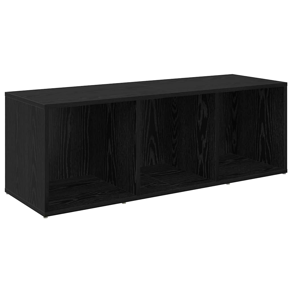 Tv-meubelset 4 pcs Zwart Eiken 37 x 35 x 107 cm Bewerkt hout is nu te koop bij PeponiXL, paradijselijk wonen!