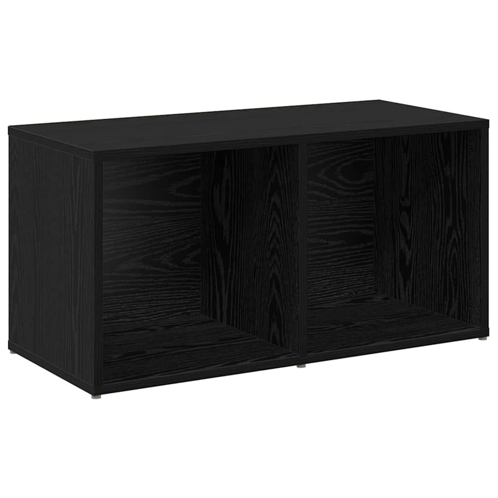 Tv-meubelset 4 pcs Zwart Eiken 37 x 37 x 72 cm Bewerkt hout is nu te koop bij PeponiXL, paradijselijk wonen!