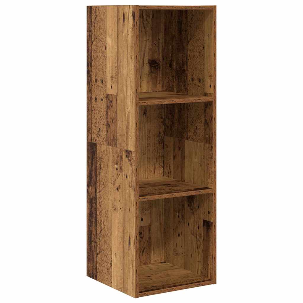 Tv-meubelset 4 pcs Oud Hout 37 x 37 x 107,5 cm Bewerkt hout is nu te koop bij PeponiXL, paradijselijk wonen!