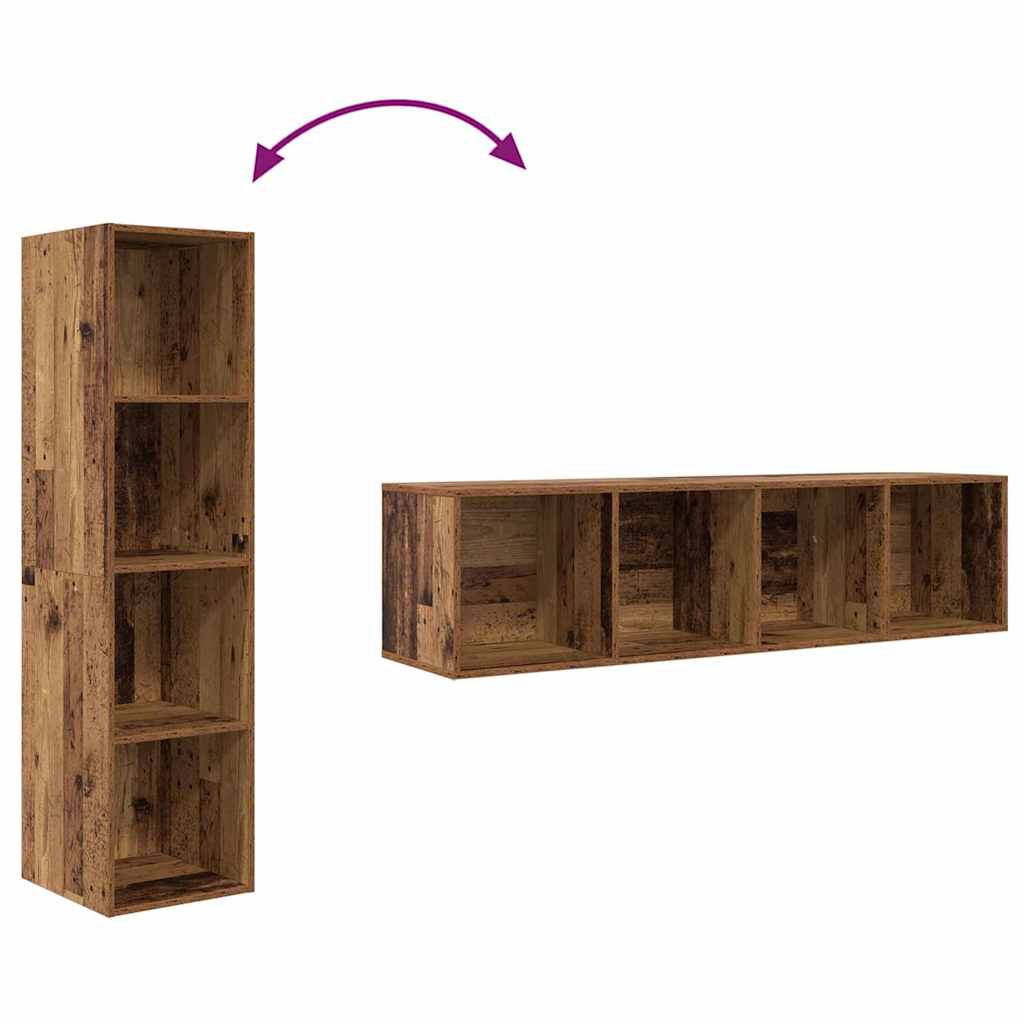 Tv-meubelset 2 pcs Bruin 37 x 37 x 142,5 cm Bewerkt hout is nu te koop bij PeponiXL, paradijselijk wonen!