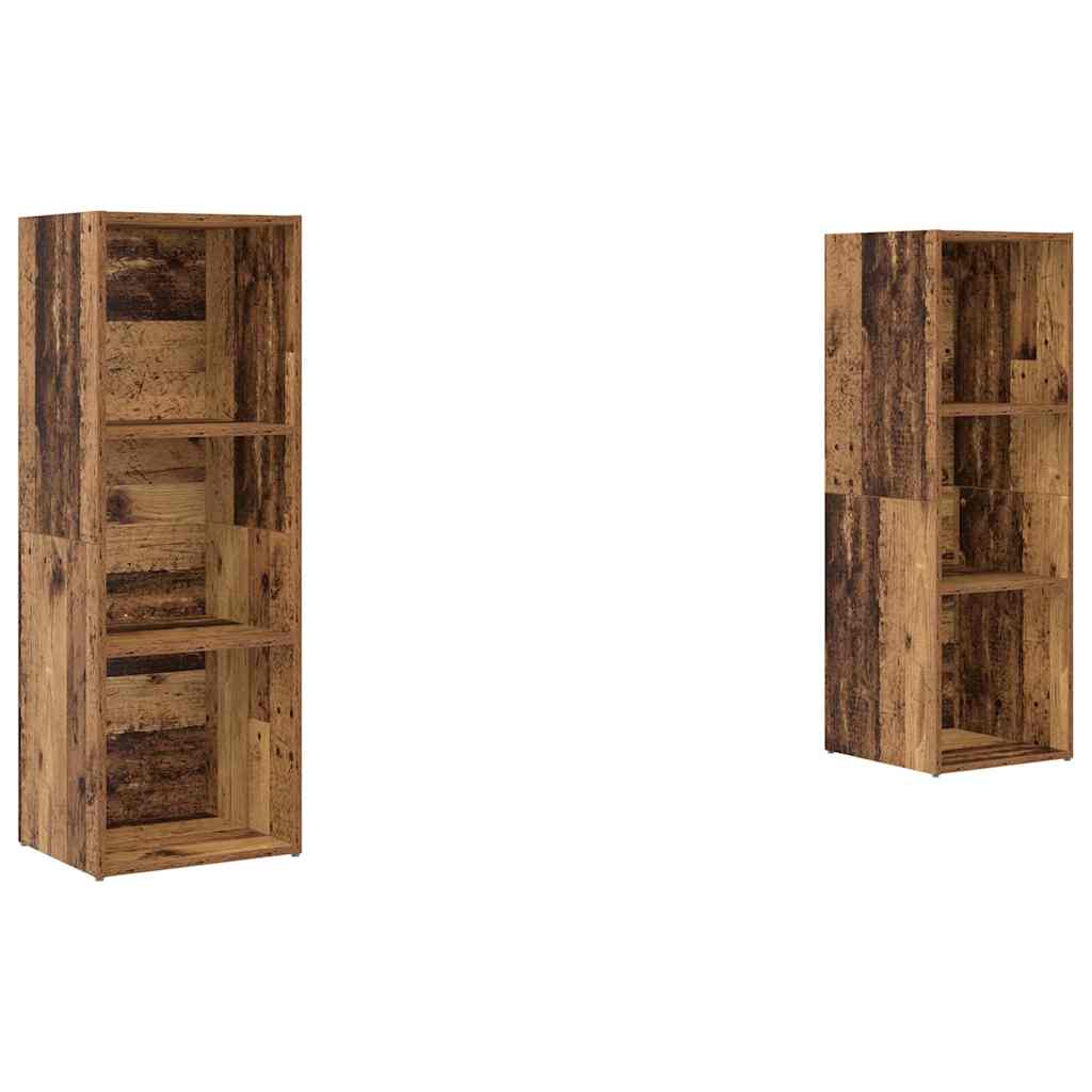 Tv-meubelset 2 pcs Oud Hout 107 x 35 x 37 cm Bewerkt hout is nu te koop bij PeponiXL, paradijselijk wonen!