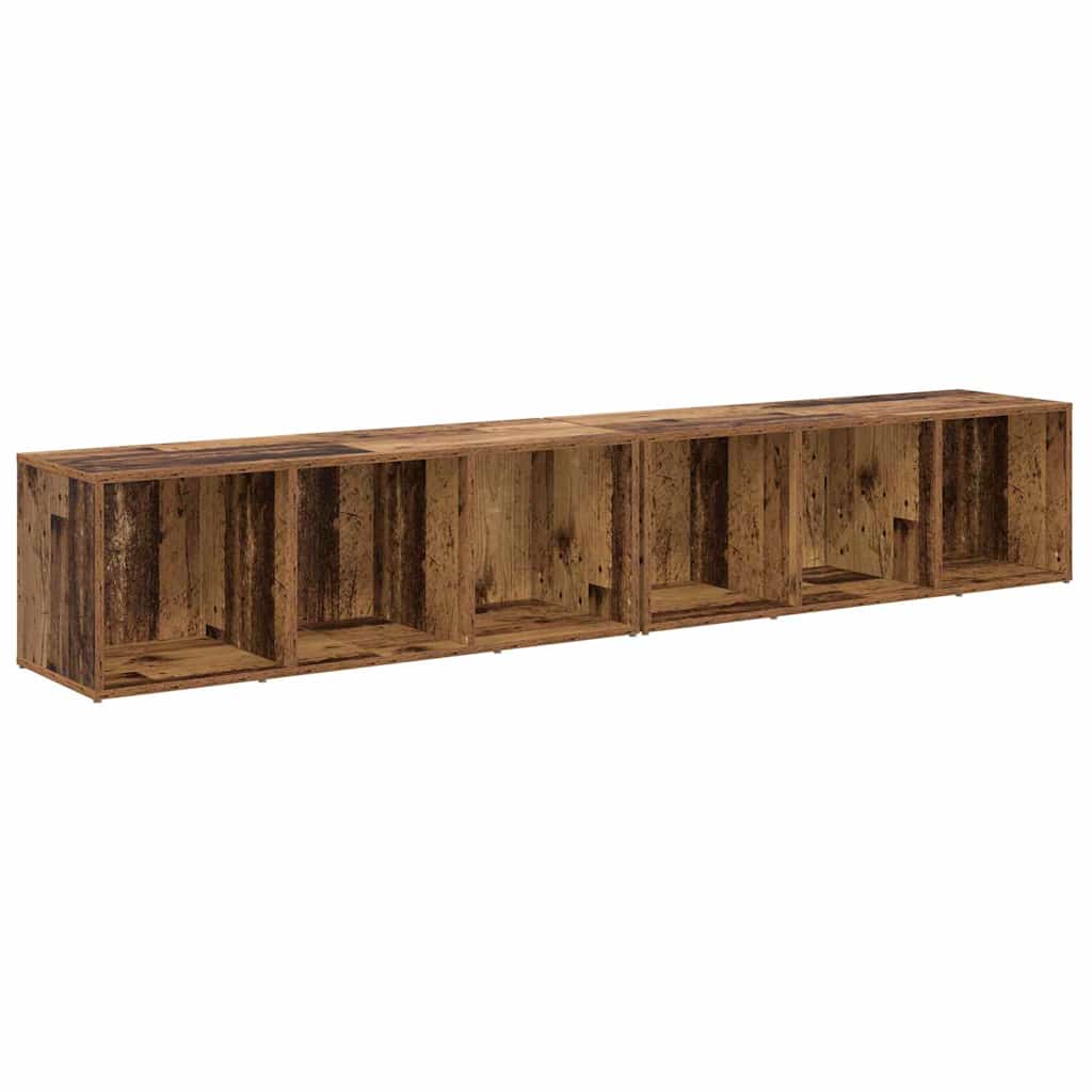 Tv-meubelset 2 pcs Oud Hout 37 x 35 x 107cm Bewerkt hout is nu te koop bij PeponiXL, paradijselijk wonen!