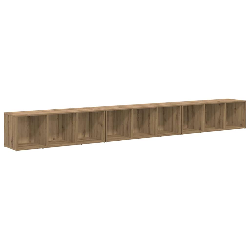 Tv-meubelset 3 pcs Artisan Eiken 37 x 35 x 107,5 cm is nu te koop bij PeponiXL, paradijselijk wonen!
