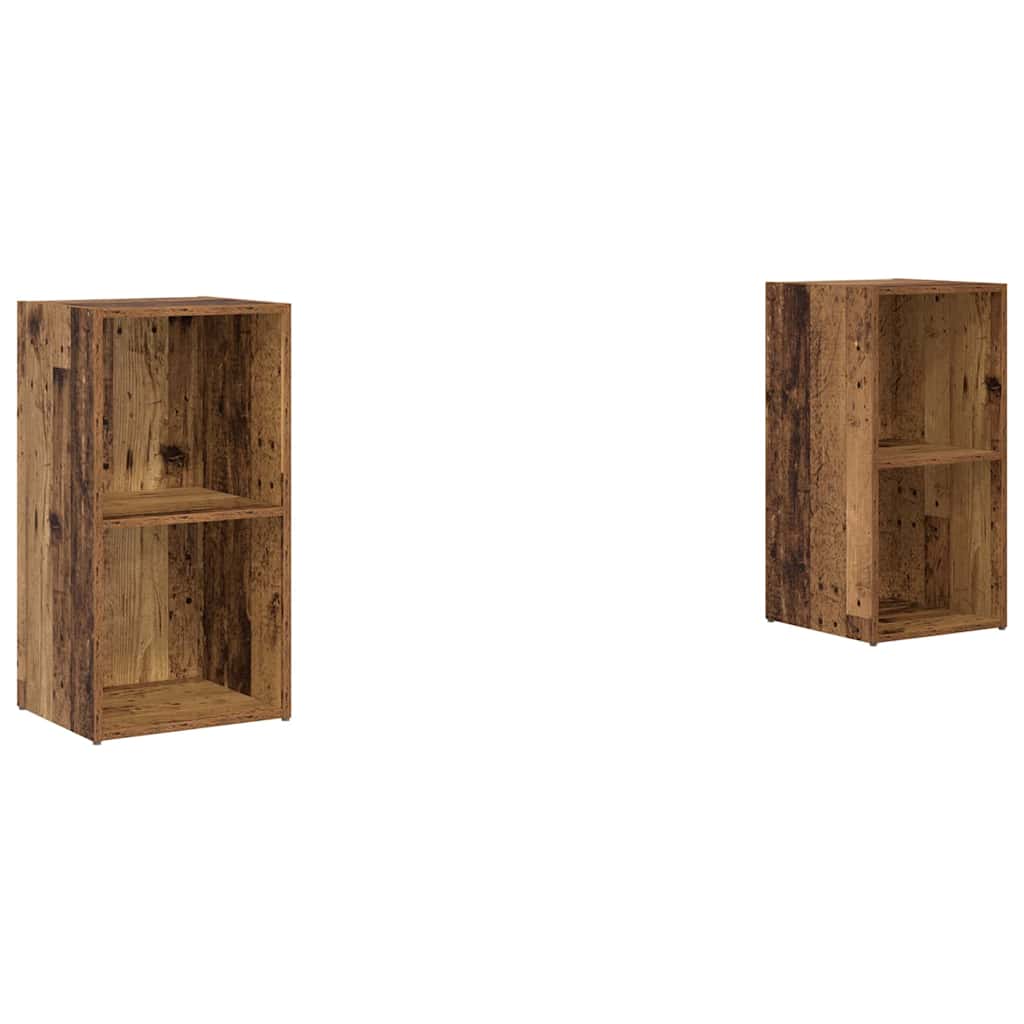 Tv-meubelset 2 pcs Oud Hout 72 x 35 x 36,5 cm Bewerkt hout is nu te koop bij PeponiXL, paradijselijk wonen!