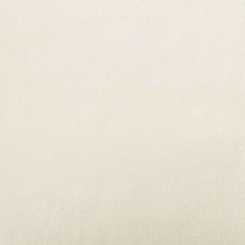 Hoekbedframe Crème 90 x 200 cm Fluweel is nu te koop bij PeponiXL, paradijselijk wonen!