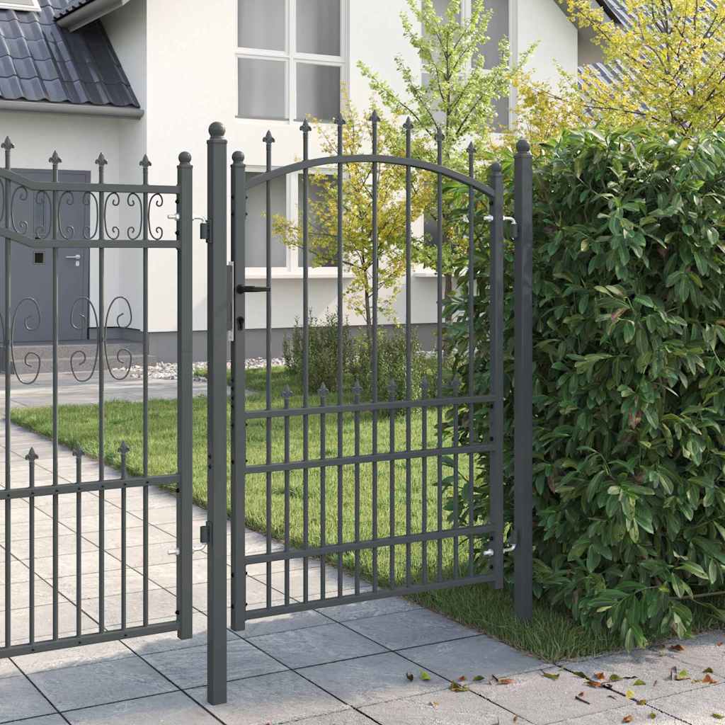 Hekdeur met spijkers EMMEN 170 x 100 cm Poedergecoat staal is nu te koop bij PeponiXL, paradijselijk wonen!