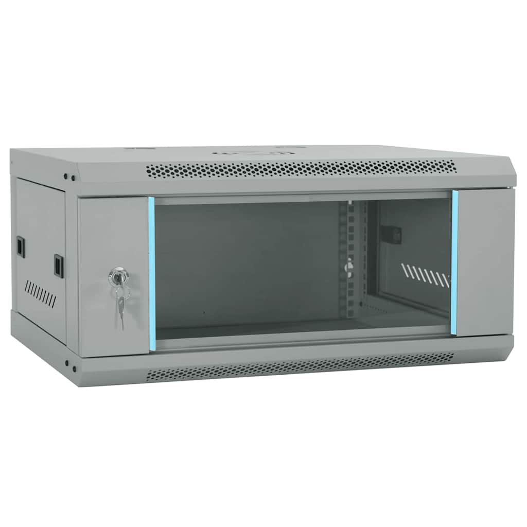Netwerk kabinet met opslag Grijs 60 x 45 x 28 cm Staal is nu te koop bij PeponiXL, paradijselijk wonen!
