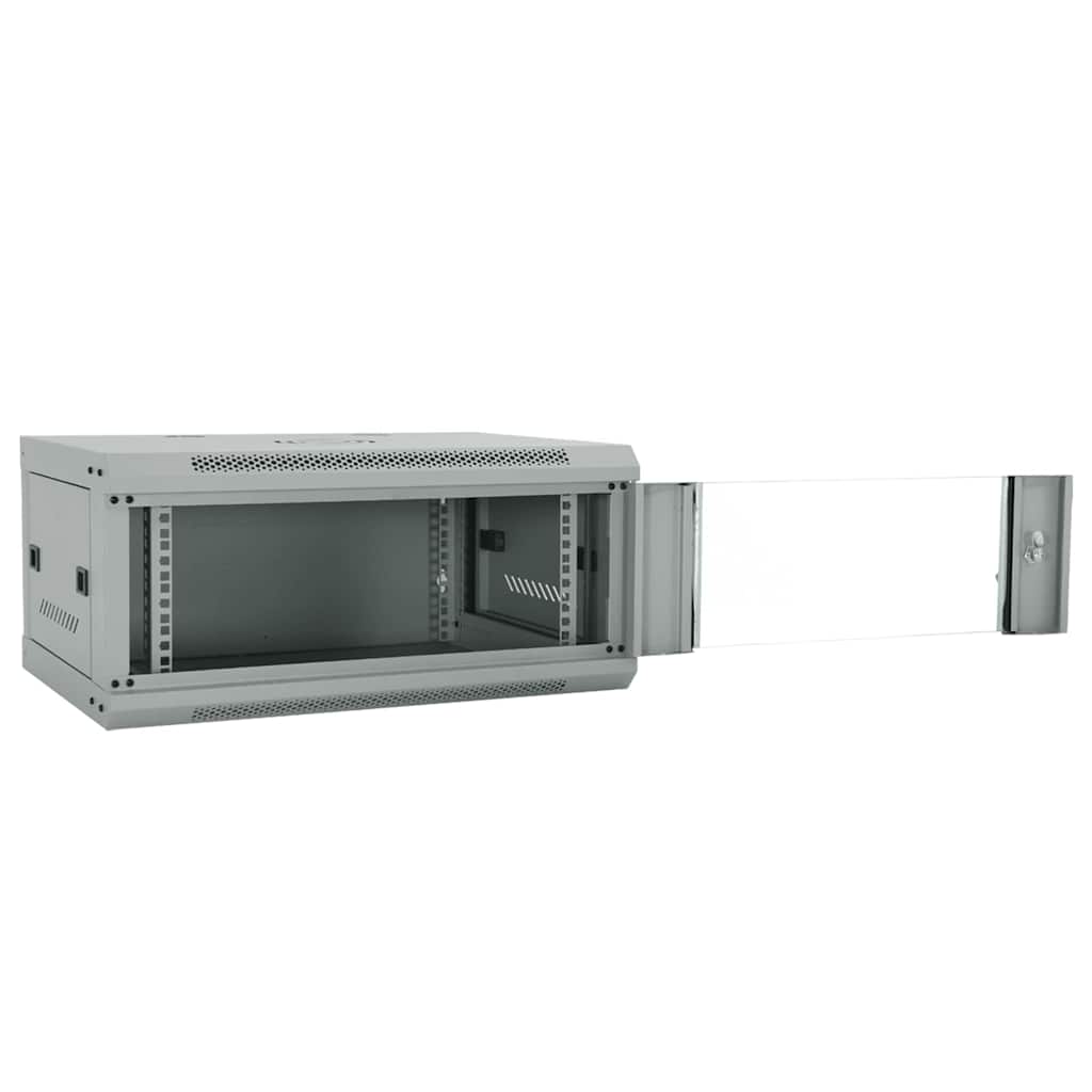 Netwerk kabinet met opslag Grijs 60 x 45 x 28 cm Staal is nu te koop bij PeponiXL, paradijselijk wonen!