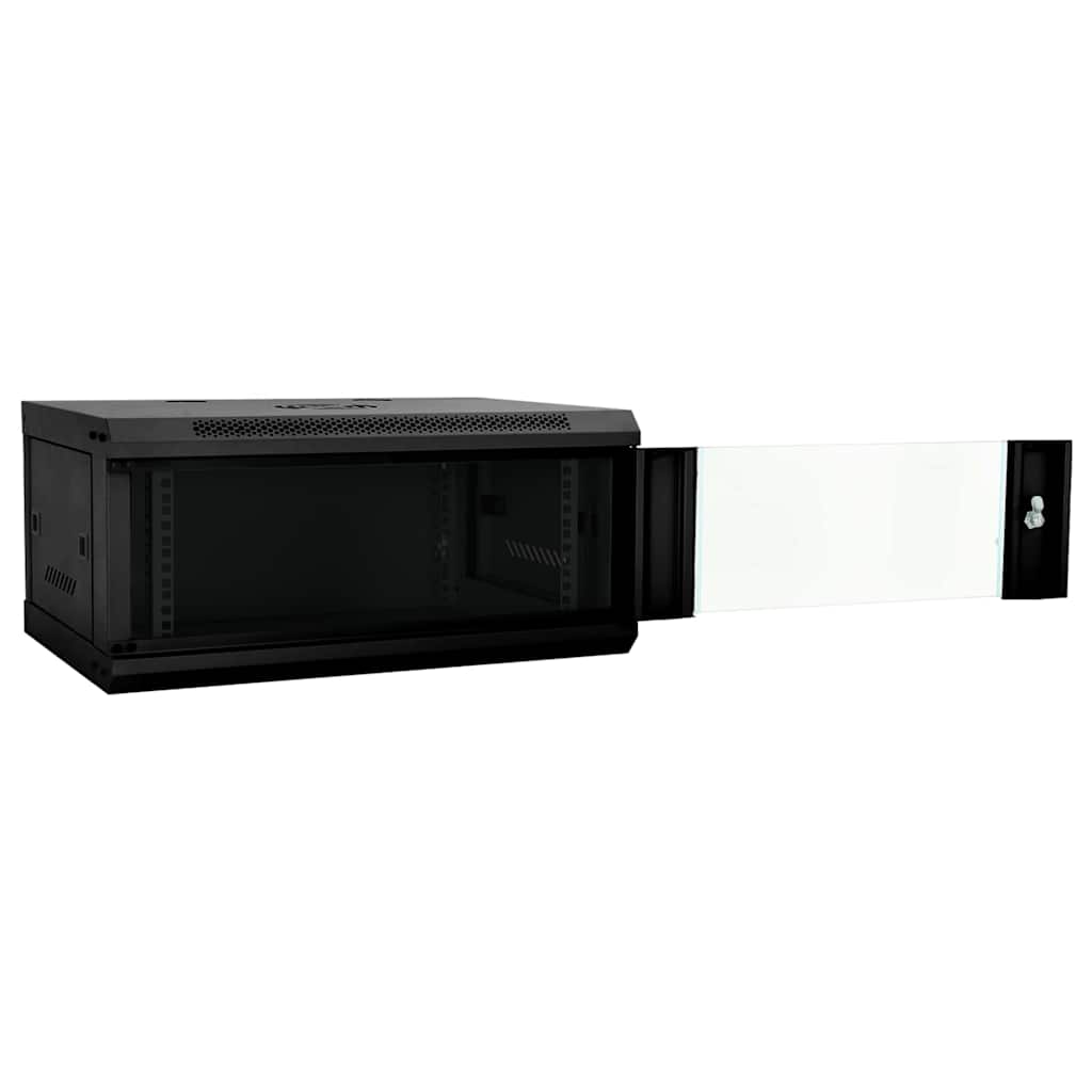 Netwerk kabinet met opslag Zwart 60 x 35 x 28 cm Staal is nu te koop bij PeponiXL, paradijselijk wonen!