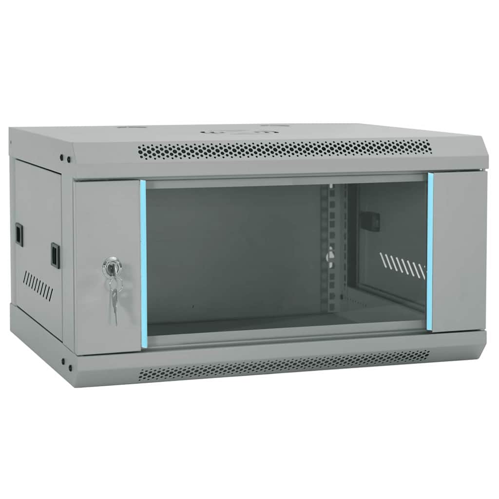 Netwerk kabinet met opslag Grijs 60 x 45 x 35 cm Staal is nu te koop bij PeponiXL, paradijselijk wonen!