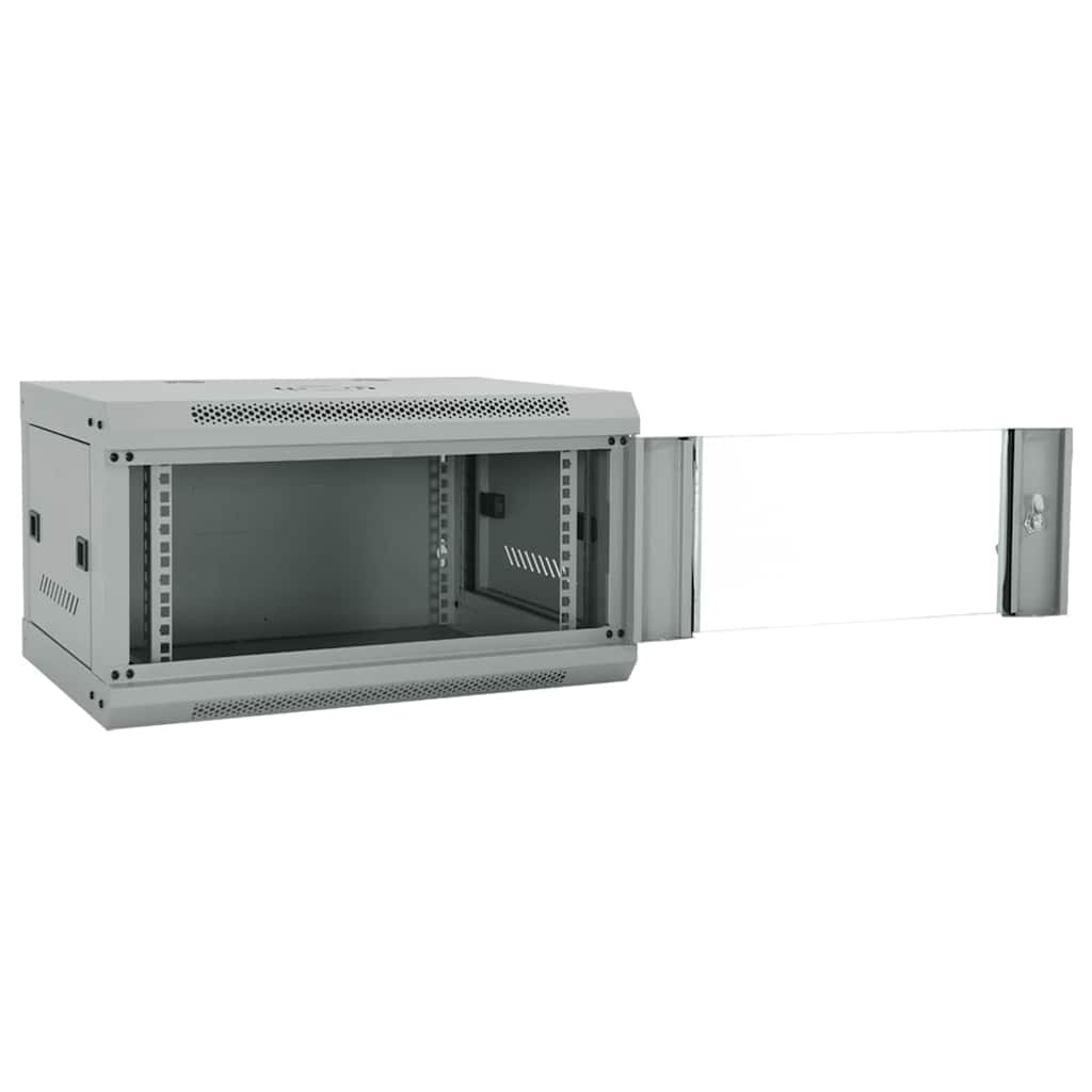 Netwerk kabinet met opslag Grijs 60 x 45 x 35 cm Staal is nu te koop bij PeponiXL, paradijselijk wonen!