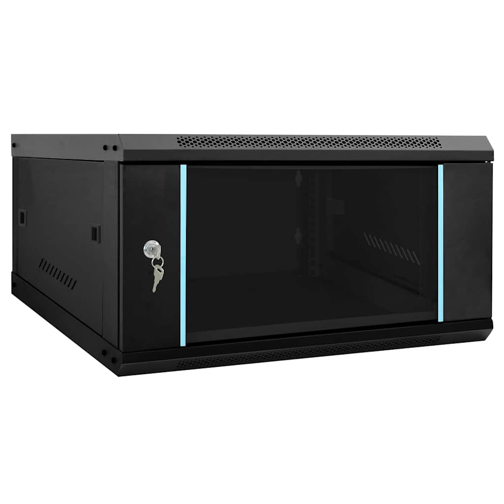 Netwerk kabinet met opslag Zwart 60 x 60 x 35 cm Staal is nu te koop bij PeponiXL, paradijselijk wonen!