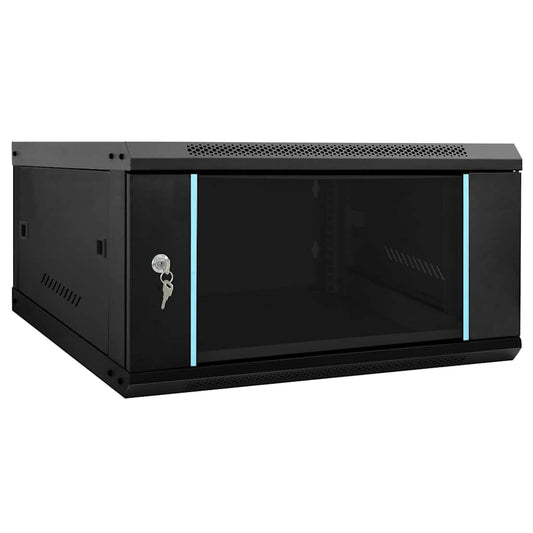 Netwerk kabinet met opslag Zwart 60 x 60 x 35 cm Staal is nu te koop bij PeponiXL, paradijselijk wonen!