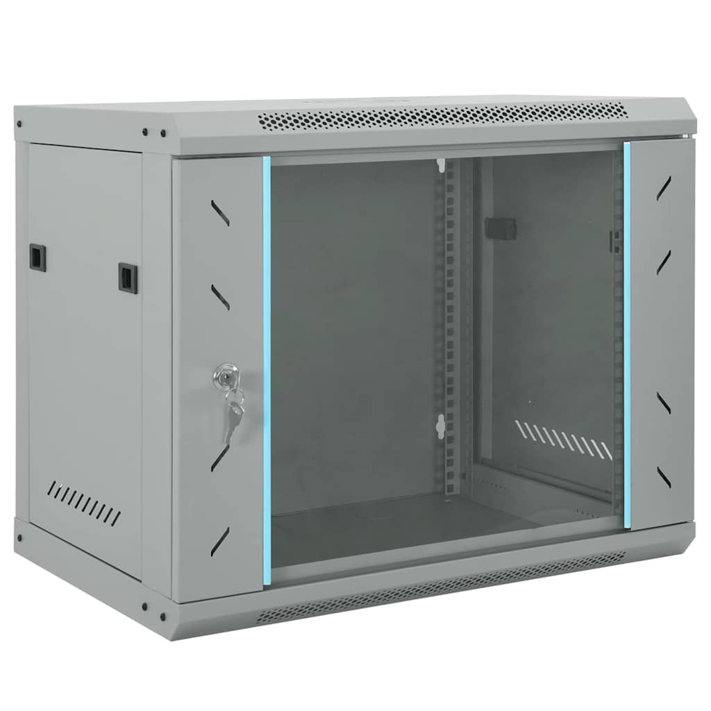 Netwerk kabinet met opslag Grijs 60 x 45 x 50 cm Staal is nu te koop bij PeponiXL, paradijselijk wonen!