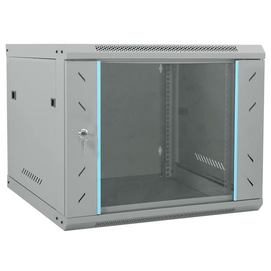 Netwerk kabinet met opslag Grijs 60 x 60 x 50 cm Staal is nu te koop bij PeponiXL, paradijselijk wonen!