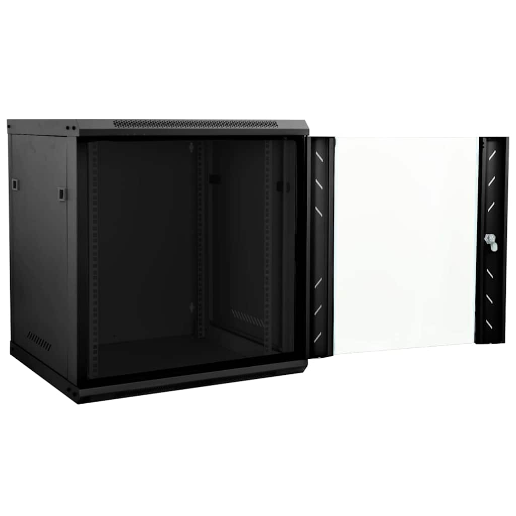 Netwerk kabinet met opslag Zwart 60 x 45 x 65 cm Staal is nu te koop bij PeponiXL, paradijselijk wonen!