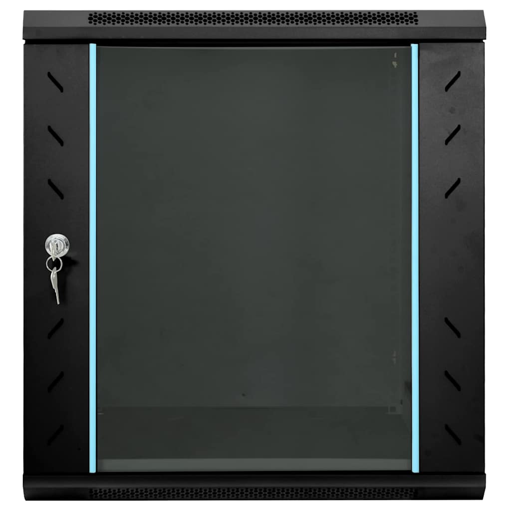 Netwerk kabinet met opslag Zwart 60 x 45 x 65 cm Staal is nu te koop bij PeponiXL, paradijselijk wonen!