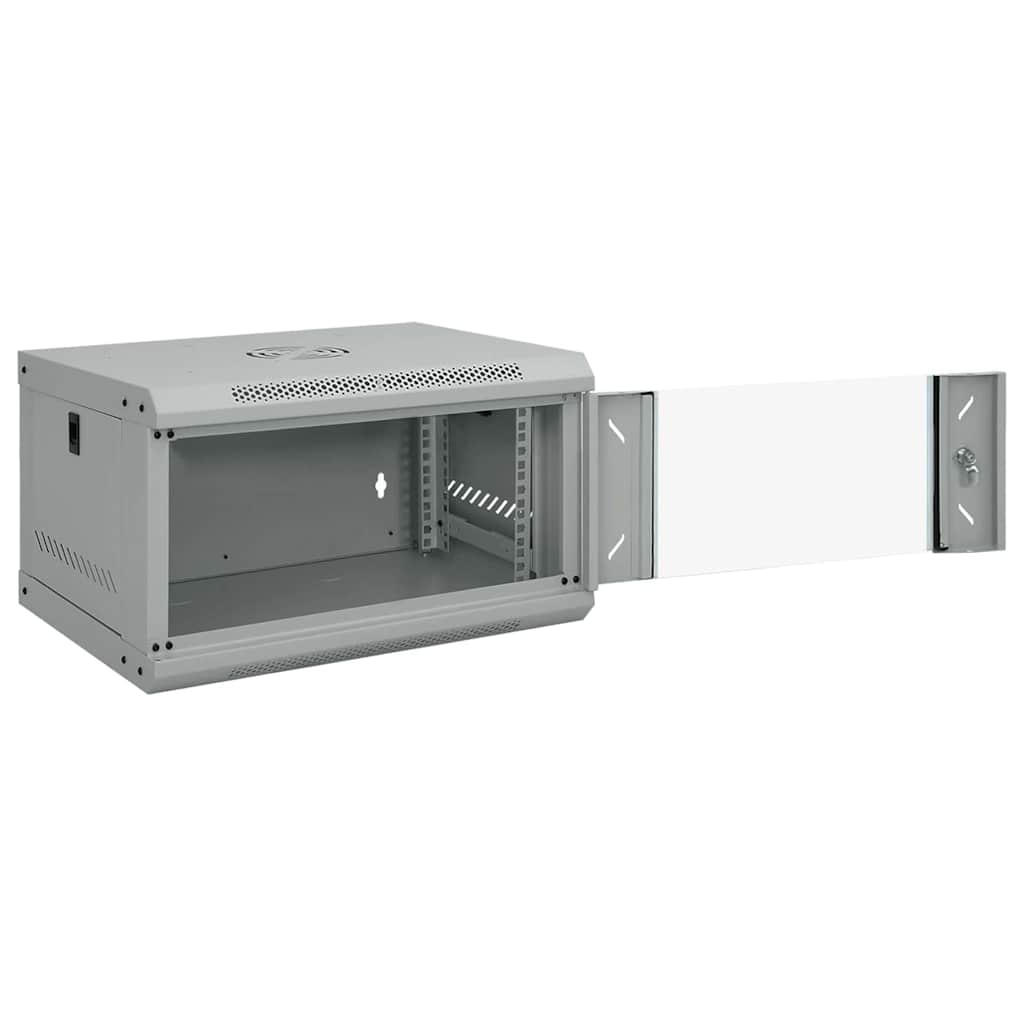 Netwerk kabinet met opslag Grijs 53 x 45 x 30 cm Staal is nu te koop bij PeponiXL, paradijselijk wonen!