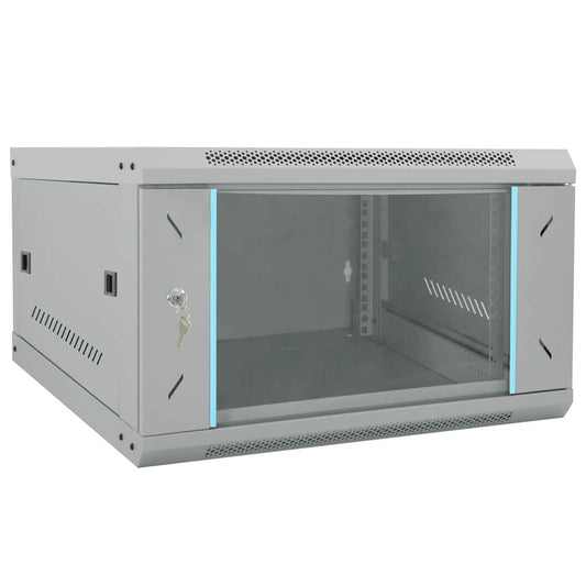 Netwerk kabinet met opslag Grijs 53 x 60 x 30 cm Staal is nu te koop bij PeponiXL, paradijselijk wonen!