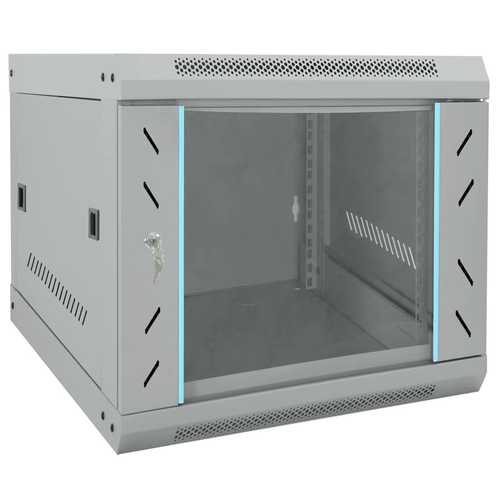 Netwerk kabinet met opslag Grijs 53 x 60 x 45 cm Staal is nu te koop bij PeponiXL, paradijselijk wonen!