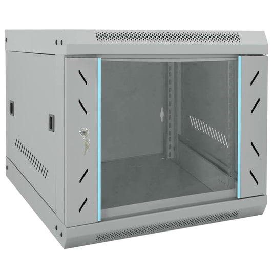 Netwerk kabinet met opslag Grijs 53 x 60 x 45 cm Staal is nu te koop bij PeponiXL, paradijselijk wonen!