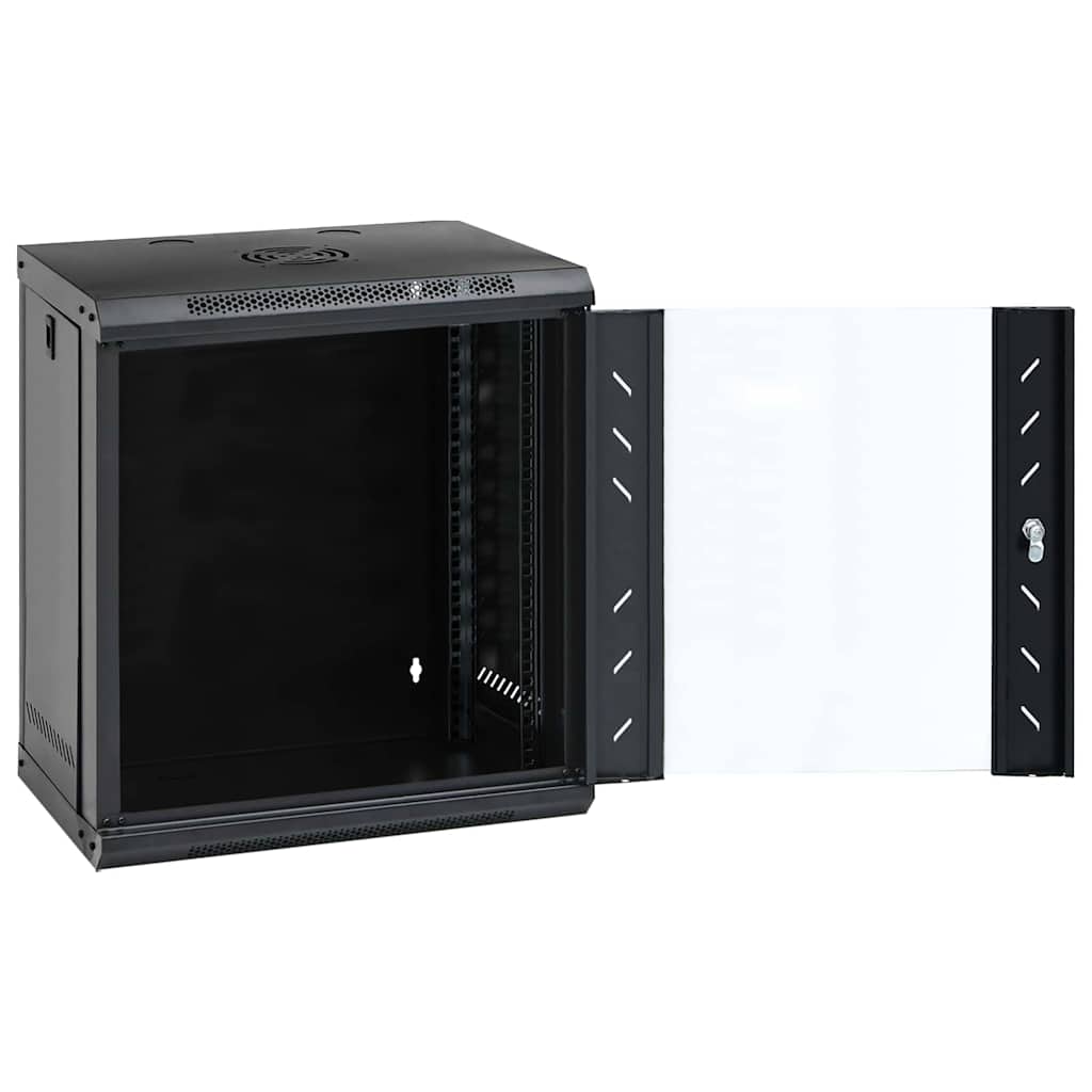 Netwerk kabinet met opslag Zwart 53 x 45 x 60 cm Staal is nu te koop bij PeponiXL, paradijselijk wonen!