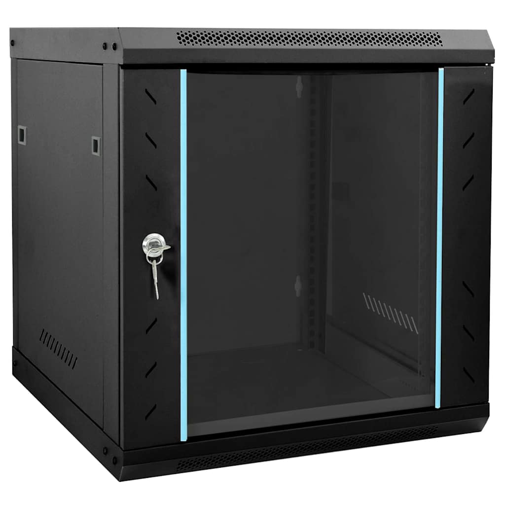 Netwerk kabinet met opslag Zwart 53 x 60 x 60 cm Staal is nu te koop bij PeponiXL, paradijselijk wonen!
