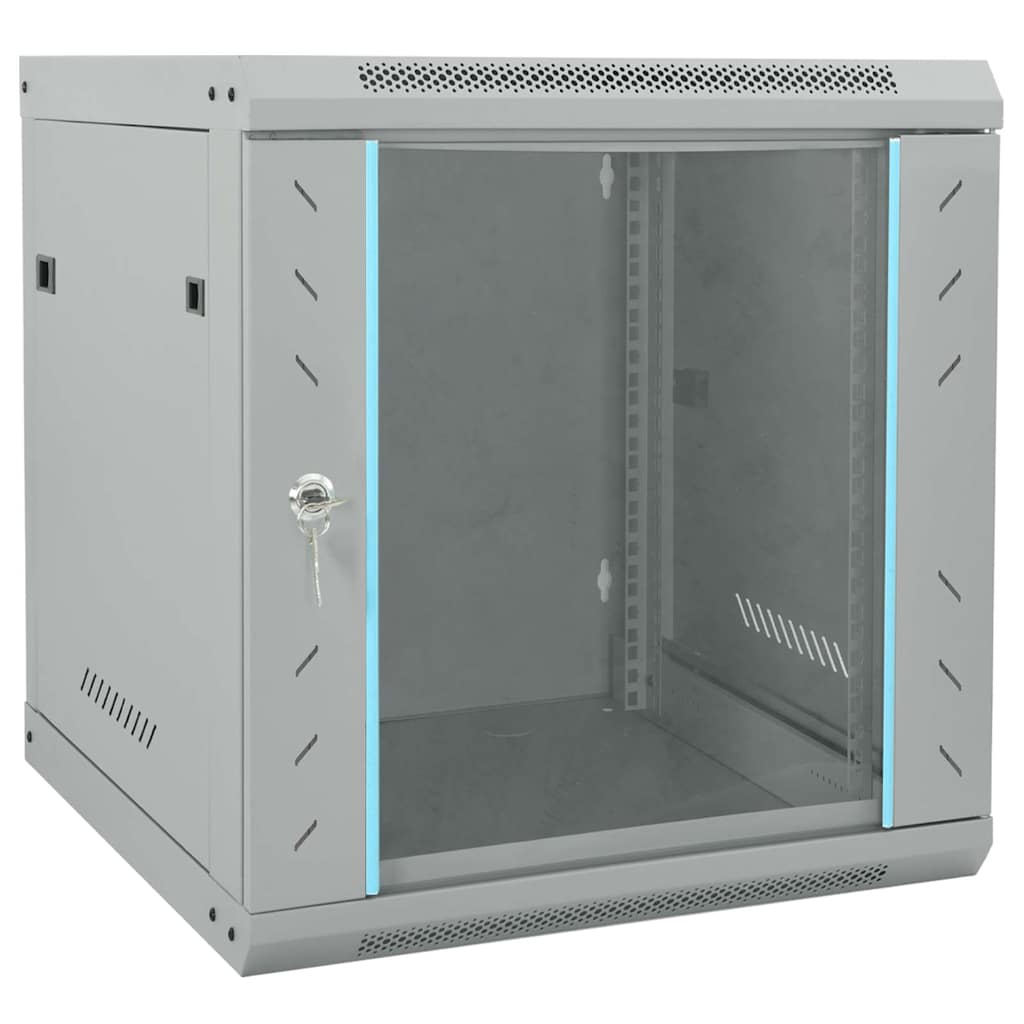 Netwerk kabinet met opslag Grijs 53 x 60 x 60 cm Staal is nu te koop bij PeponiXL, paradijselijk wonen!