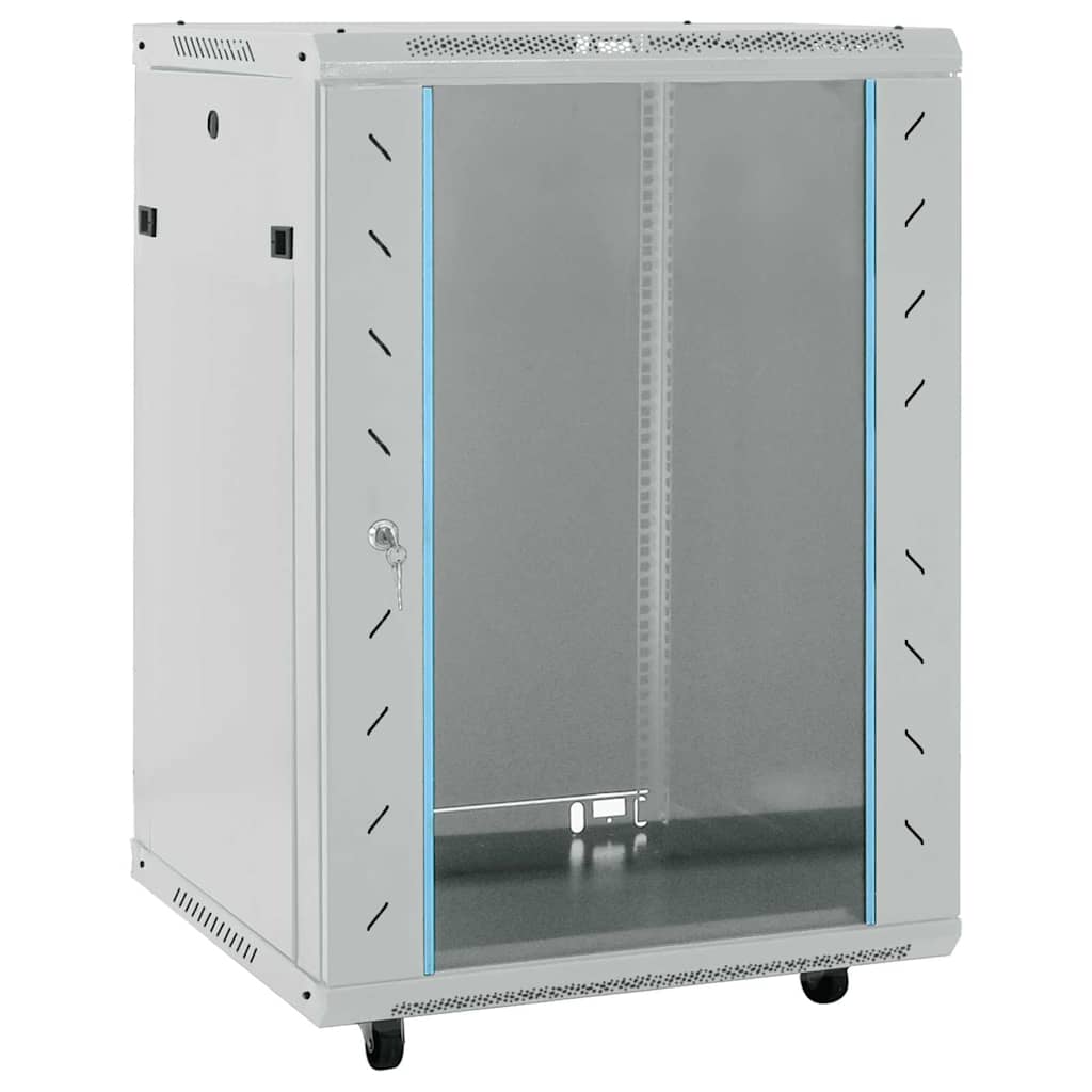 Netwerk kabinet met opslag Grijs 60 x 60 x 80 cm Staal is nu te koop bij PeponiXL, paradijselijk wonen!