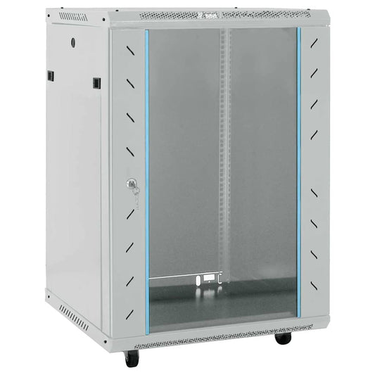 Netwerk kabinet met opslag Grijs 60 x 60 x 80 cm Staal is nu te koop bij PeponiXL, paradijselijk wonen!