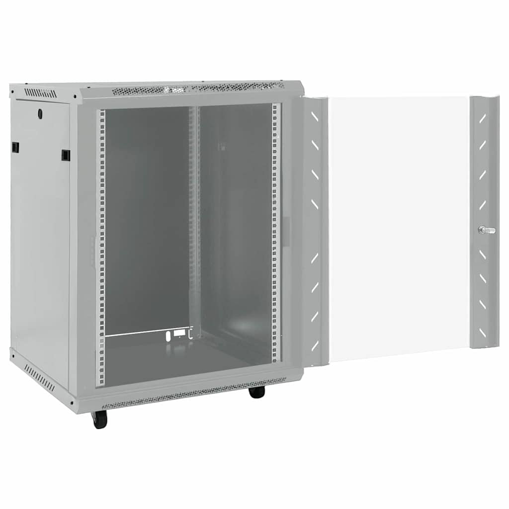 Netwerk kabinet met opslag Grijs 60 x 60 x 80 cm Staal is nu te koop bij PeponiXL, paradijselijk wonen!