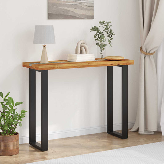 Wandtafel Bruin 100 x 35 x 75 cm Massief Teakhout is nu te koop bij PeponiXL, paradijselijk wonen!