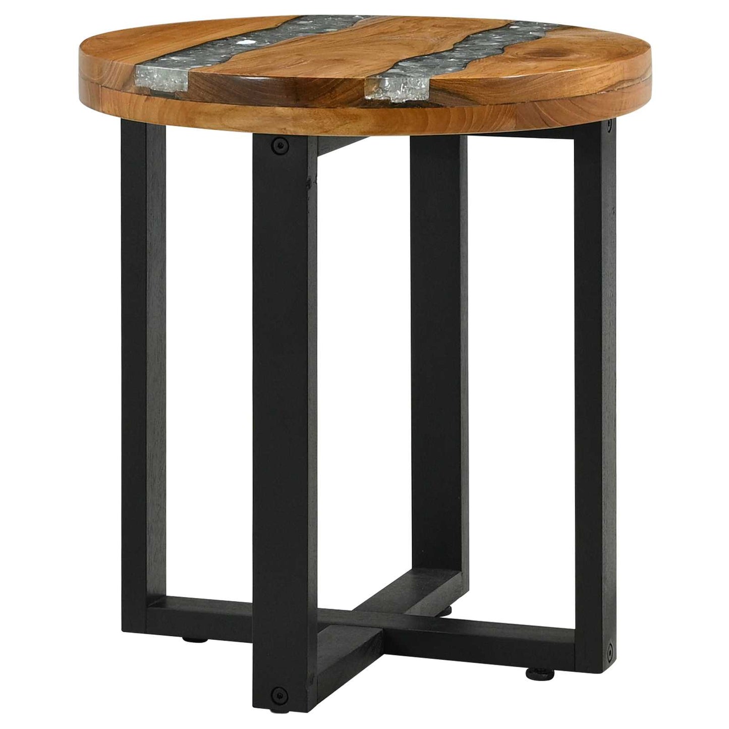 Salontafel Bruin 40 x 40 x 45 cm Massief Teakhout is nu te koop bij PeponiXL, paradijselijk wonen!