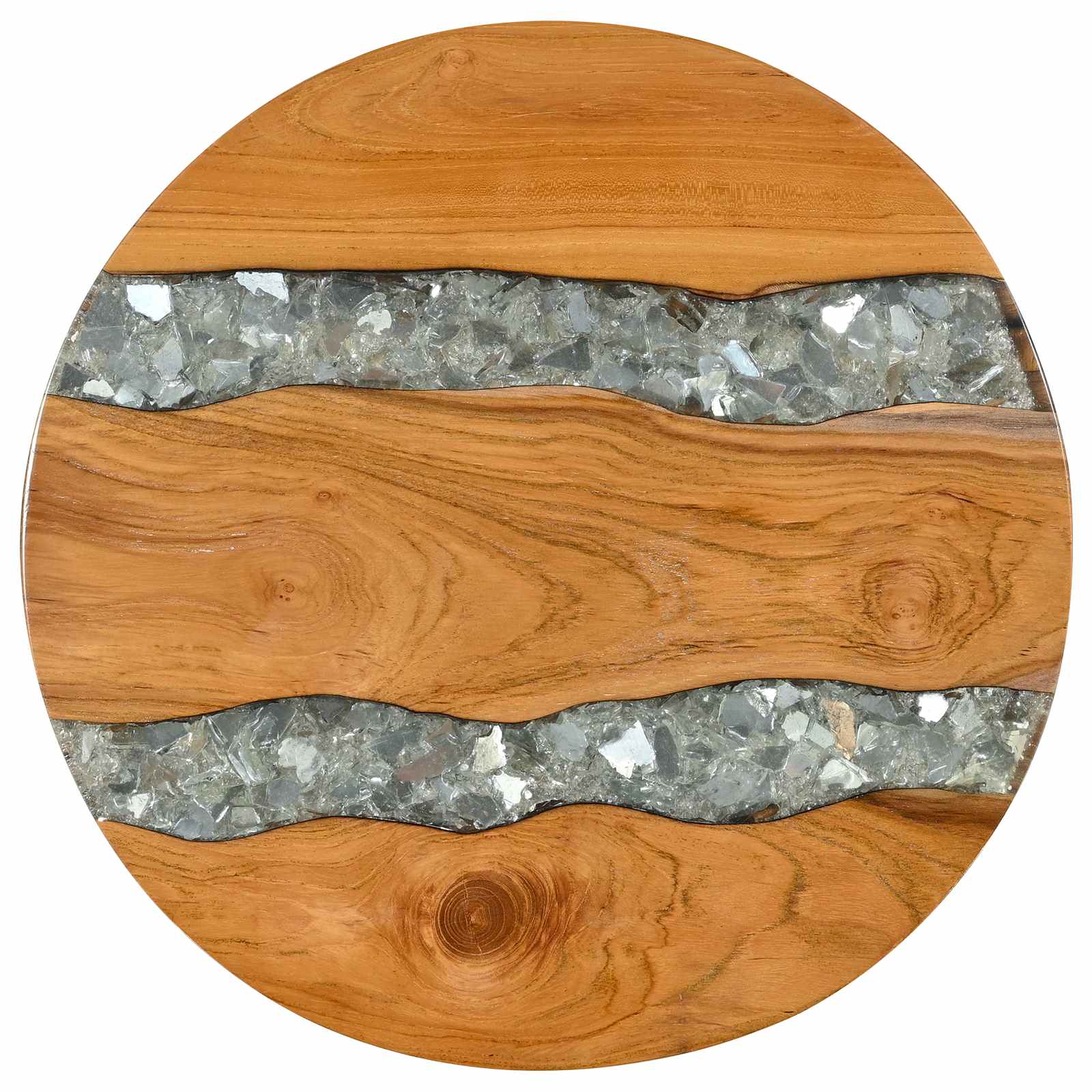 Salontafel Bruin 40 x 40 x 45 cm Massief Teakhout is nu te koop bij PeponiXL, paradijselijk wonen!