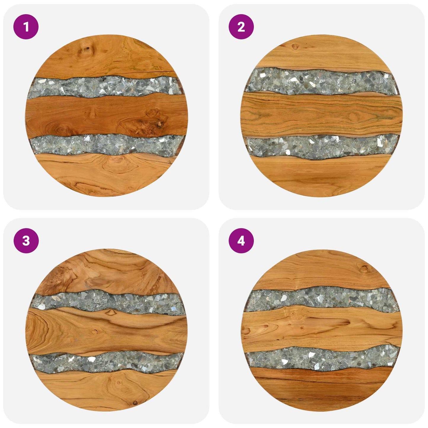 Salontafel Bruin 40 x 40 x 45 cm Massief Teakhout is nu te koop bij PeponiXL, paradijselijk wonen!