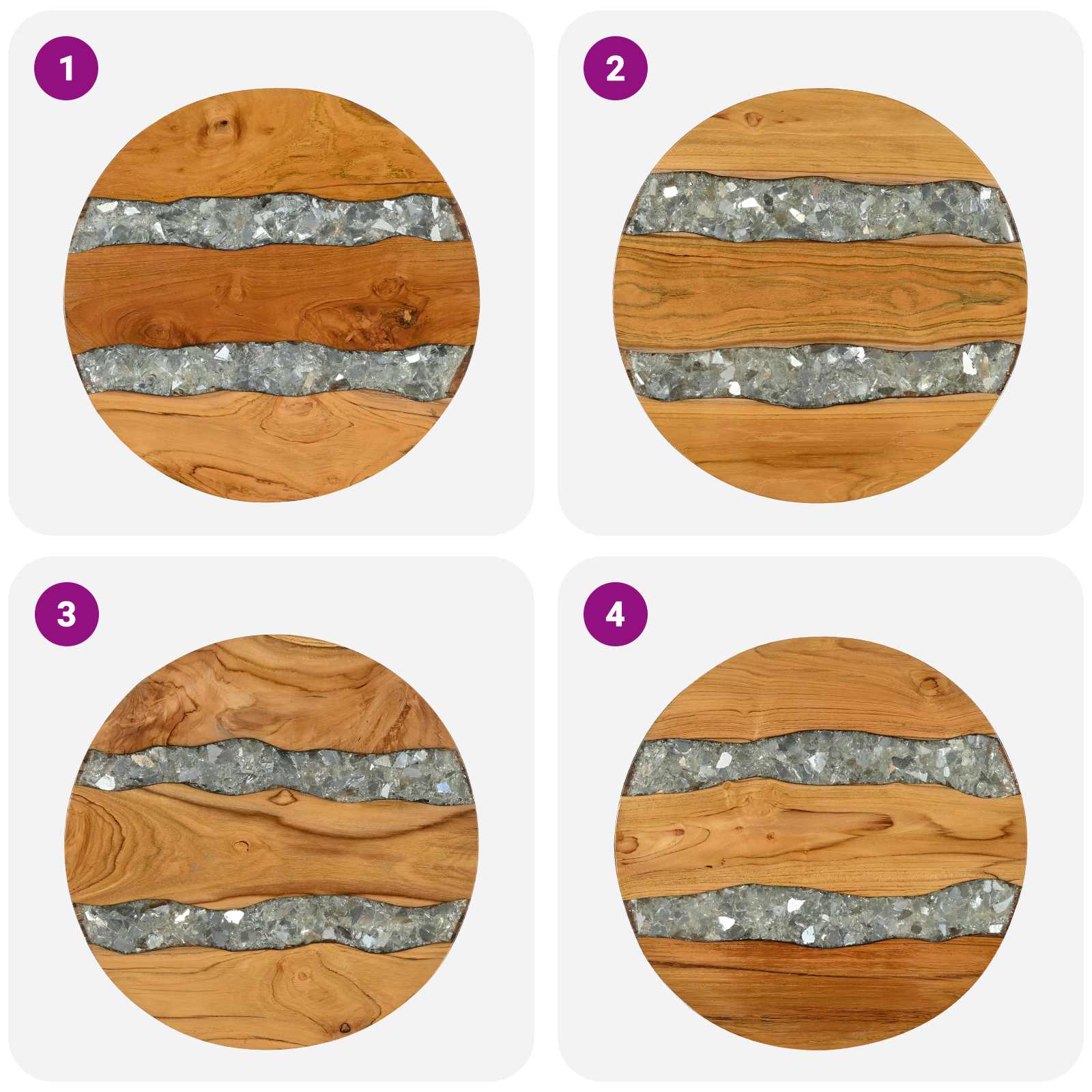 Salontafel Bruin 40 x 40 x 45 cm Massief Teakhout is nu te koop bij PeponiXL, paradijselijk wonen!