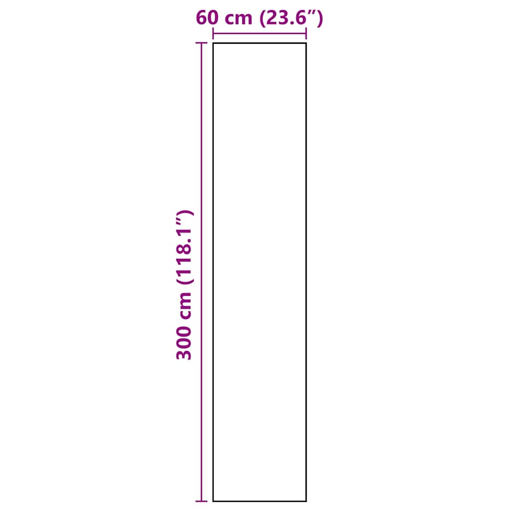 Keuken Vloerkleed Zwart 300 x 60 cm Fluweel is nu te koop bij PeponiXL, paradijselijk wonen!
